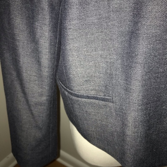 Ann Taylor Chambray Work Blazer Jacket XL navy - Picture 6 of 6